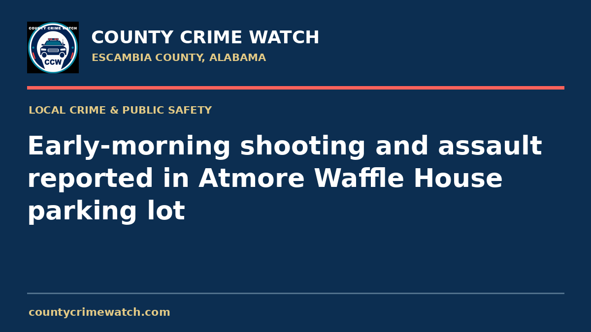 Early-morning shooting and assault reported in Atmore Waffle House parking lot