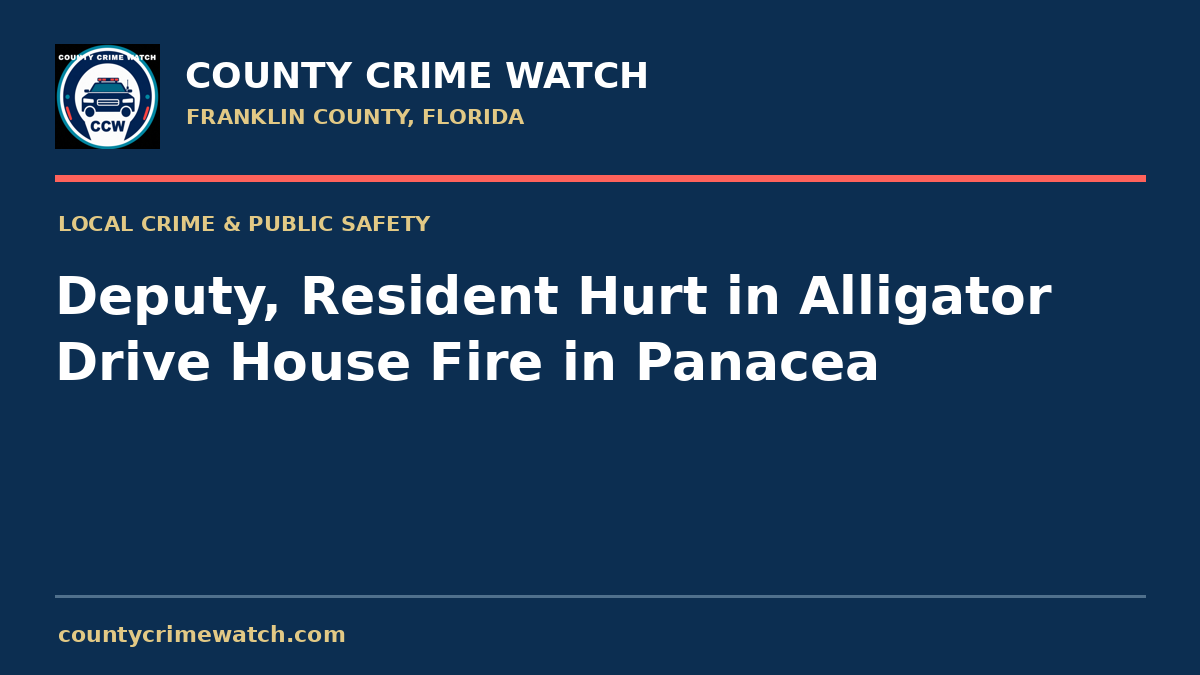 Deputy, Resident Hurt in Alligator Drive House Fire in Panacea