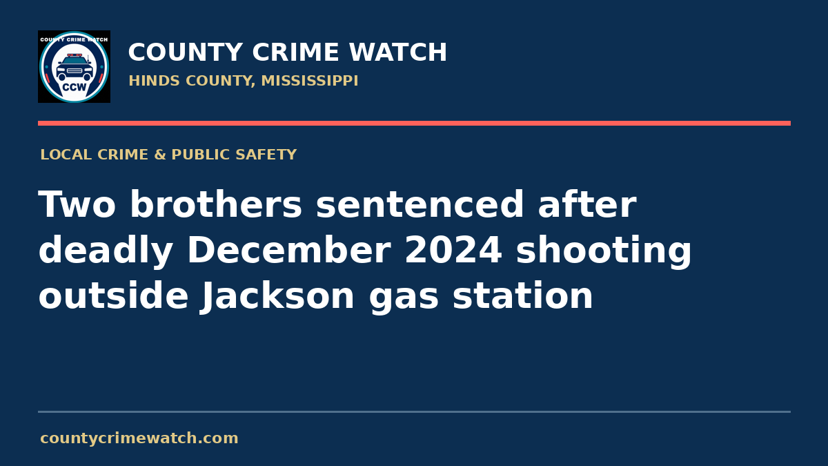 Two brothers sentenced after deadly December 2024 shooting outside Jackson gas station