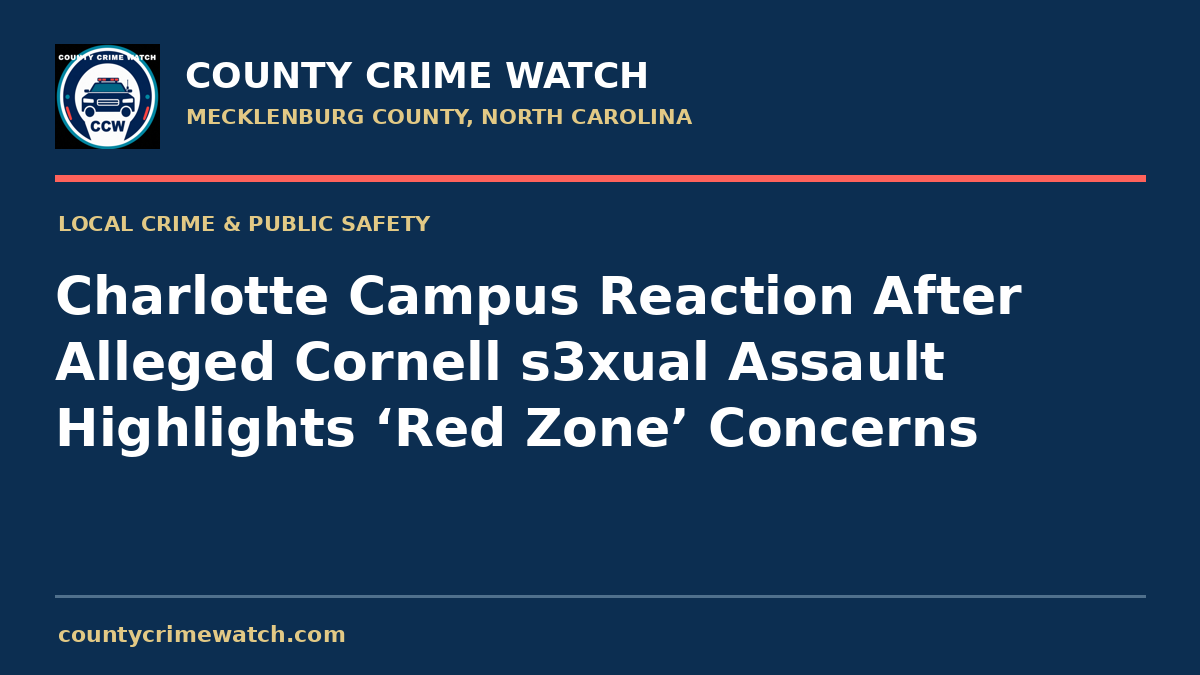 Charlotte Campus Reaction After Alleged Cornell s3xual Assault Highlights ‘Red Zone’ Concerns