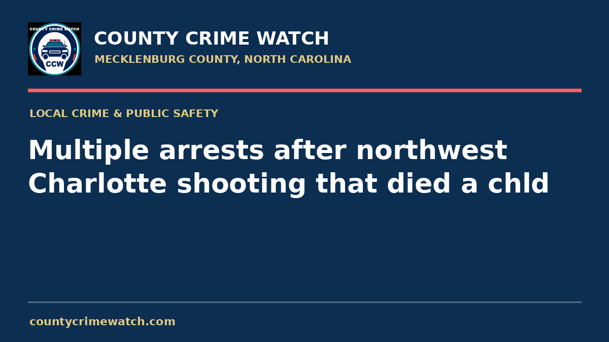 Multiple arrests after northwest Charlotte shooting that died a chld