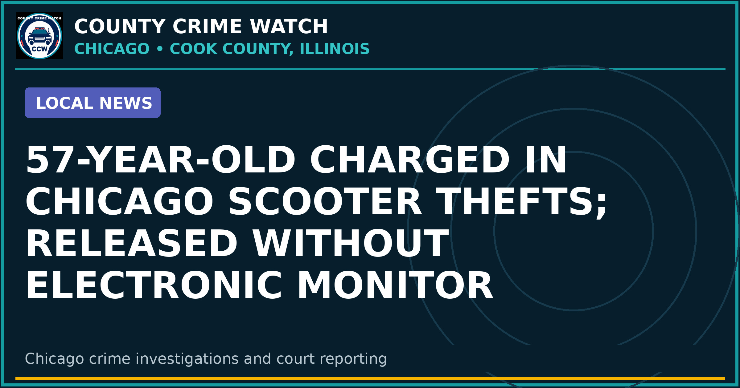 57-year-old charged in Chicago scooter thefts; released without electronic monitor