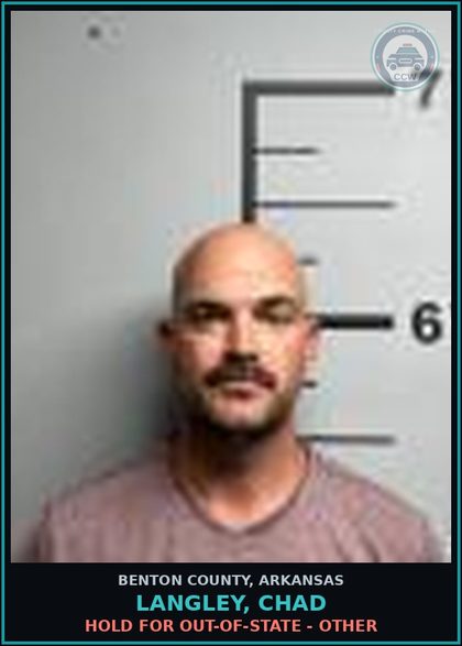CCW arrest card for Langley, Chad in Benton County: HOLD for Out-of-State - Other