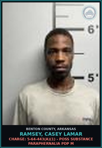 CCW arrest card for Ramsey, Casey Lamar in Benton County: HOLD for In-State Other