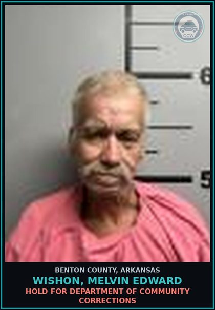 CCW arrest card for Wishon, Melvin Edward in Benton County: HOLD for Department of Community Corrections