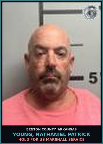 CCW arrest card for Young, Nathaniel Patrick in Benton County: HOLD for US Marshall Service