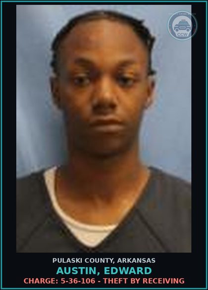 CCW arrest card for Austin, Edward in Pulaski County: Charge: 5-54-125 - FLEEING