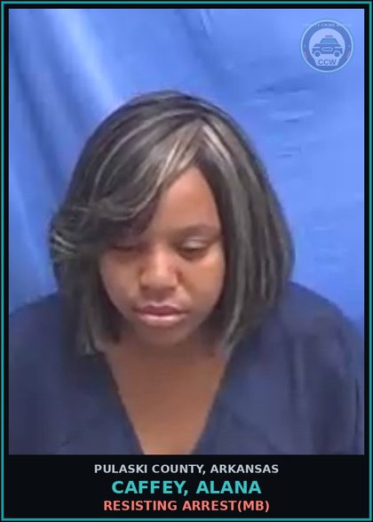 CCW arrest card for CAFFEY, ALANA in Pulaski County: POSSESS contr substance SCHED I,II METH COCAINE <2G(FD)