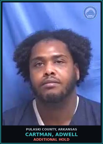 CCW arrest card for CARTMAN, ADWELL in Pulaski County: ADDITIONAL HOLD