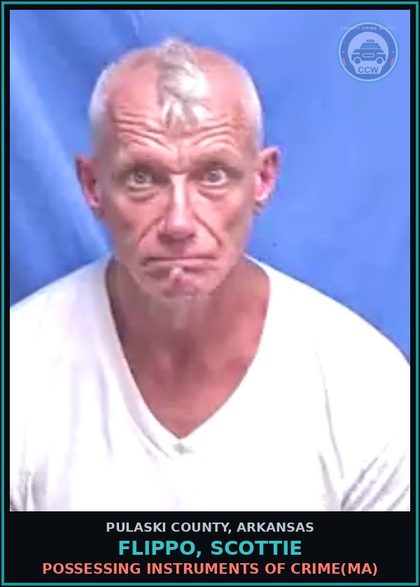 CCW arrest card for FLIPPO, SCOTTIE in Pulaski County: POSSESSING INSTRUMENTS OF CRIME(MA)