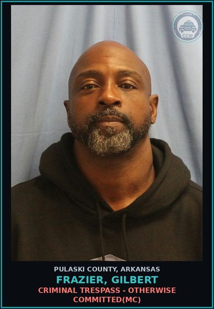 CCW arrest card for FRAZIER, GILBERT in Pulaski County: FAILURE TO APPEAR (MISDEMEANOR)