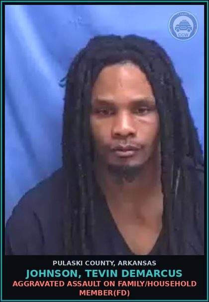 CCW arrest card for JOHNSON, TEVIN DEMARCUS in Pulaski County: FAILURE TO APPEAR (MISDEMEANOR)