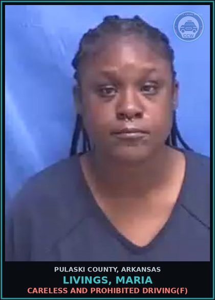 CCW arrest card for LIVINGS, MARIA in Pulaski County: DRIVING WHILE LICENSE CANCELLED, SUSPENDED OR REVOKED(MU)