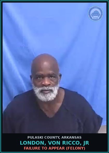 CCW arrest card for LONDON, VON RICCO, JR in Pulaski County: HOLD FOR COURT
