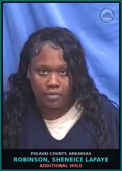 CCW arrest card for ROBINSON, SHENEICE LAFAYE in Pulaski County: ADDITIONAL HOLD