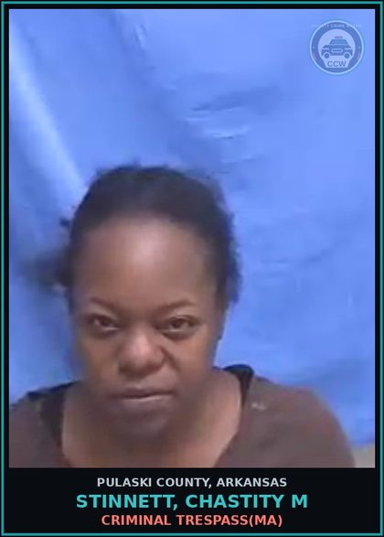 CCW arrest card for STINNETT, CHASTITY M in Pulaski County: PUBLIC INTOXICATION(MC)