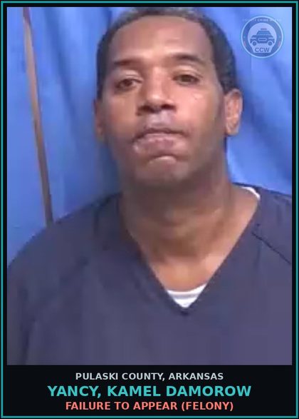 CCW arrest card for YANCY, KAMEL DAMOROW in Pulaski County: HOLD FOR COURT