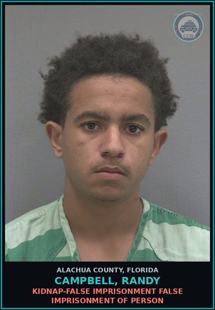 CCW arrest card for CAMPBELL, RANDY in Alachua County: BURGL BURGLARY UNOCCUPIED CONVEYANCE UNARMED