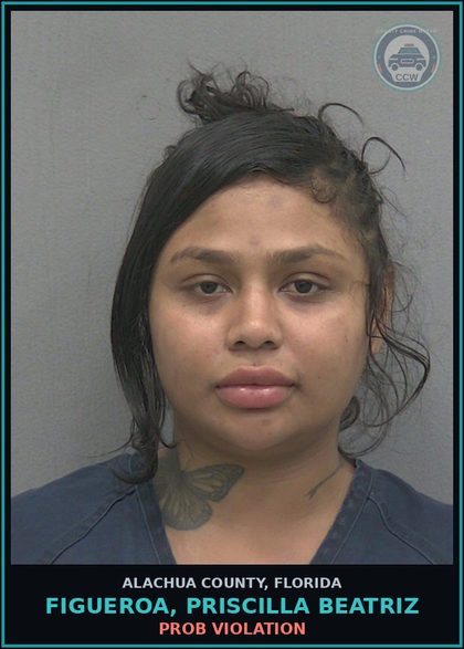 CCW arrest card for FIGUEROA, PRISCILLA BEATRIZ in Alachua County: PROB VIOLATION