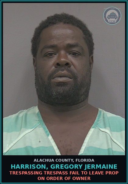 CCW arrest card for HARRISON, GREGORY JERMAINE in Alachua County: AMPHETAMINE-TRAFFIC TRAFFIC IN METH/AMPHETAMINE 14 GRAMS+