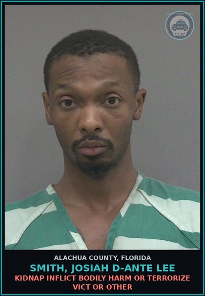 CCW arrest card for SMITH, JOSIAH D-ANTE LEE in Alachua County: BURGL DWELLING/STRUCTURE/CONVEYANCE ARMED