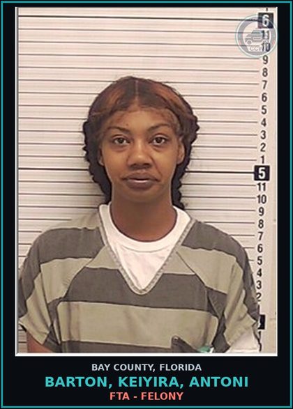 CCW arrest card for BARTON, KEIYIRA, ANTONI in Bay County: FTA - FELONY