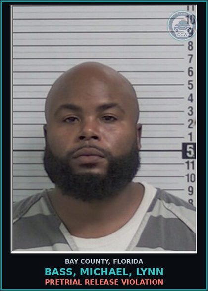 CCW arrest card for BASS, MICHAEL, LYNN in Bay County: PRETRIAL RELEASE VIOLATION