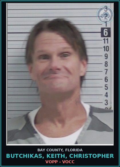CCW arrest card for BUTCHIKAS, KEITH, CHRISTOPHER in Bay County: VOPP - VOCC