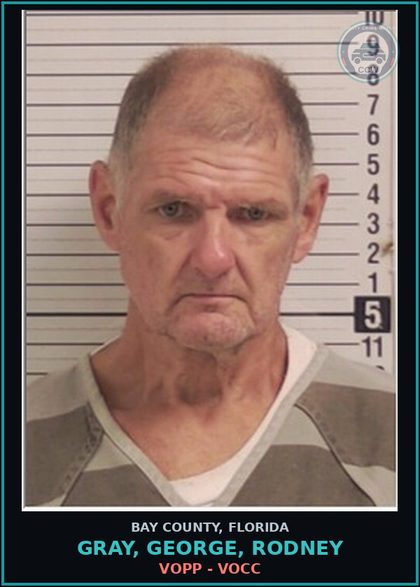 CCW arrest card for GRAY, GEORGE, RODNEY in Bay County: VOPP - VOCC