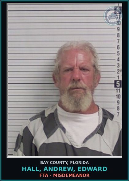 CCW arrest card for HALL, ANDREW, EDWARD in Bay County: FTA - MISDEMEANOR