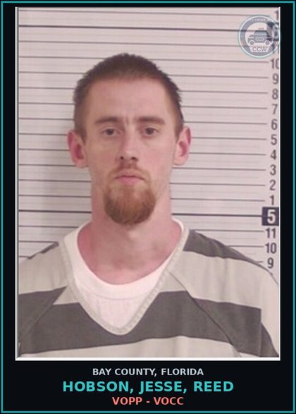 CCW arrest card for HOBSON, JESSE, REED in Bay County: VOPP - VOCC