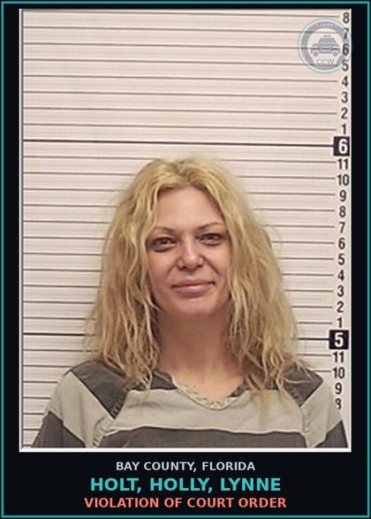 CCW arrest card for HOLT, HOLLY, LYNNE in Bay County: VIOLATION OF COURT ORDER