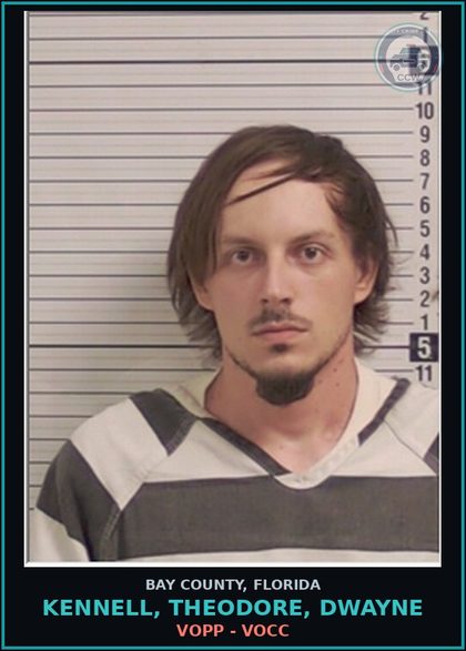 CCW arrest card for KENNELL, THEODORE, DWAYNE in Bay County: VOPP - VOCC