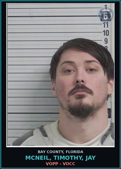 CCW arrest card for MCNEIL, TIMOTHY, JAY in Bay County: VOPP - VOCC