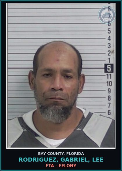 CCW arrest card for RODRIGUEZ, GABRIEL, LEE in Bay County: FTA - FELONY