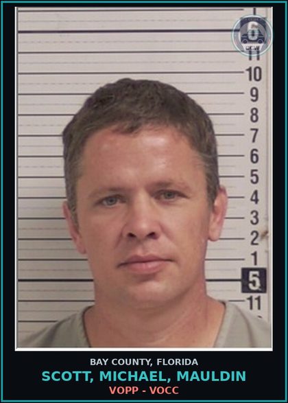 CCW arrest card for SCOTT, MICHAEL, MAULDIN in Bay County: VOPP - VOCC