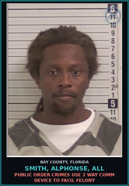 CCW arrest card for SMITH, ALPHONSE, ALL in Bay County: OBSCENE COMMUNICATION USE COMPUTER TO SEDUCE SOLICIT LURE chld