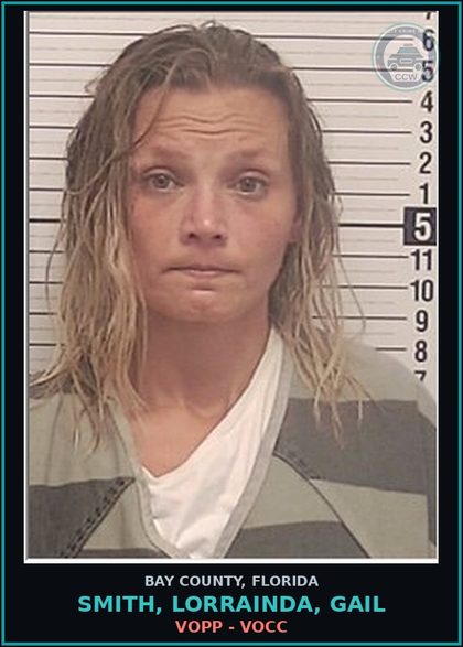 CCW arrest card for SMITH, LORRAINDA, GAIL in Bay County: VOPP - VOCC