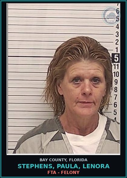 CCW arrest card for STEPHENS, PAULA, LENORA in Bay County: FTA - FELONY
