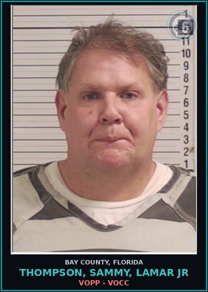 CCW arrest card for THOMPSON, SAMMY, LAMAR JR in Bay County: VOPP - VOCC