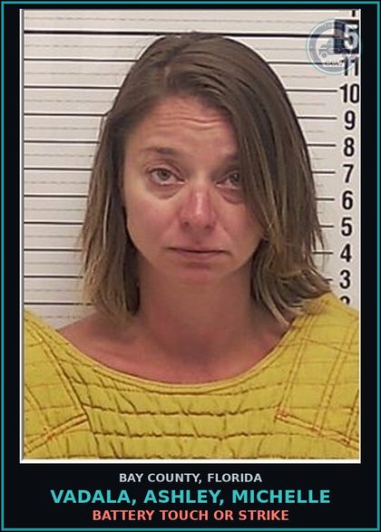 CCW arrest card for VADALA, ASHLEY, MICHELLE in Bay County: BATTERY TOUCH OR STRIKE