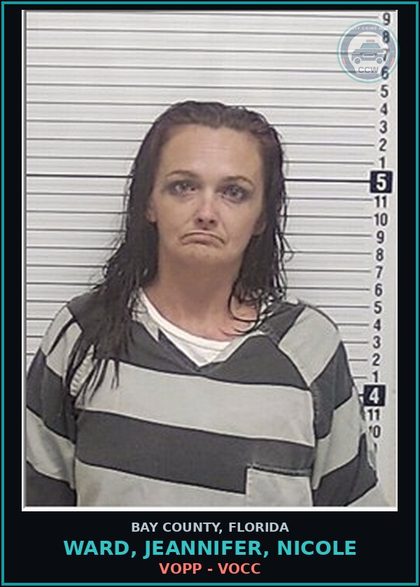 CCW arrest card for WARD, JEANNIFER, NICOLE in Bay County: VOPP - VOCC