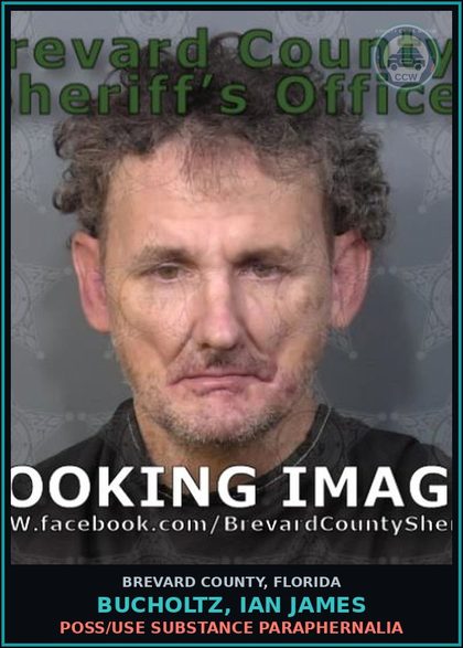 CCW arrest card for BUCHOLTZ, IAN JAMES in Brevard County: Poss/Use Drug Paraphernalia