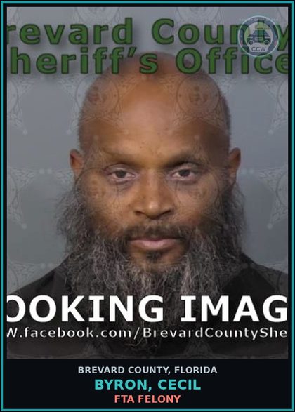 CCW arrest card for BYRON, CECIL in Brevard County: FTA Felony