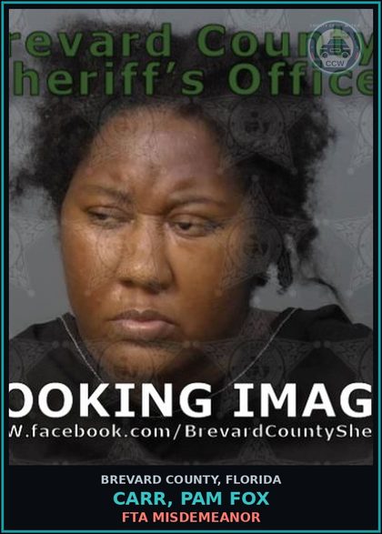 CCW arrest card for CARR, PAM FOX in Brevard County: FTA Misdemeanor