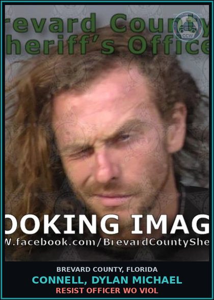 CCW arrest card for Connell, Dylan Michael in Brevard County: Posses contr substance w/o Prescription
