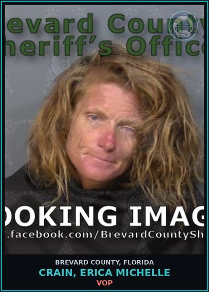 CCW arrest card for Crain, Erica Michelle in Brevard County: VOP