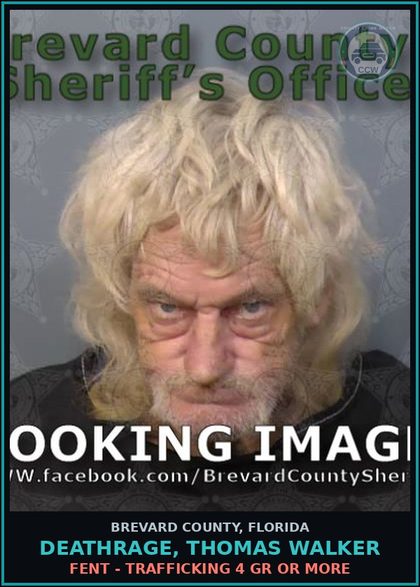 CCW arrest card for DEATHRAGE, THOMAS WALKER in Brevard County: Poss/Use Drug Paraphernalia