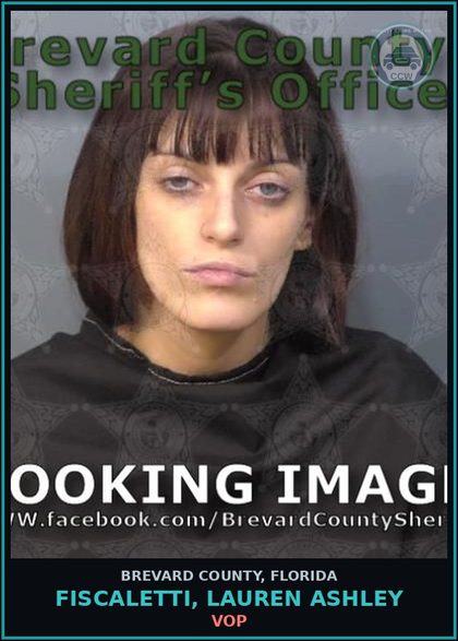 CCW arrest card for Fiscaletti, Lauren Ashley in Brevard County: VOP
