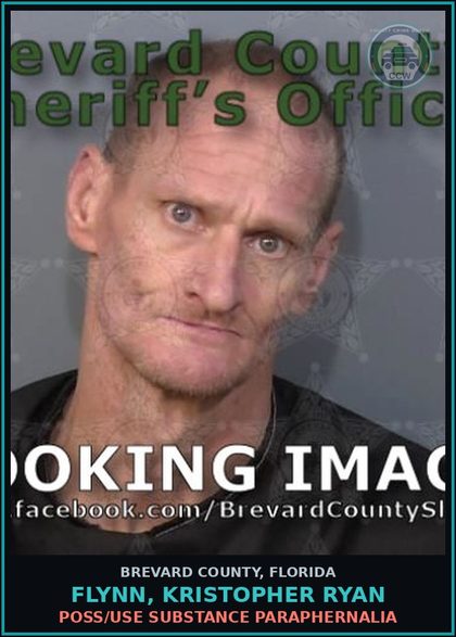 CCW arrest card for FLYNN, KRISTOPHER RYAN in Brevard County: Poss/Use Drug Paraphernalia